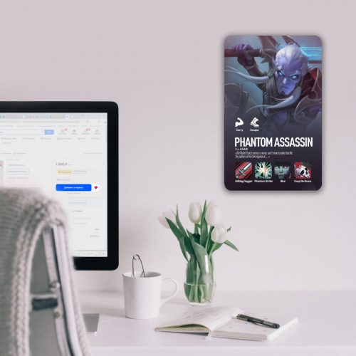 PHANTOM ASSASSIN DOTA 2 на стене