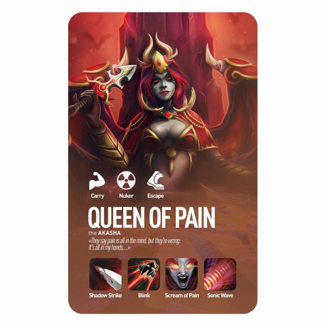 Карточка QUEEN OF PAIN DOTA 2 v1